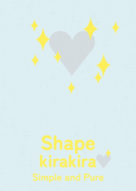 kirakira heart light blue