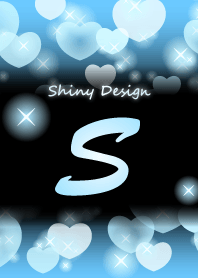 S-Initial-Light blue Heart