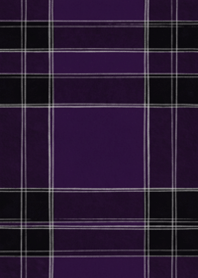 Chic Deep Purple Check Pattern