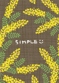 Mimosa and hemp Brown2 from Japan