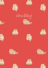 Chubby Cat4 on red