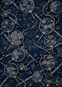 Indigo Fan and Black Pearl | Bitasui