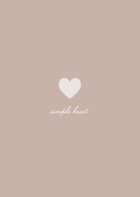 simple heart  beige 2