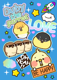 鸚鵡嘟比貼滿滿