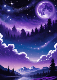 Bright Moon and Dawn 055279