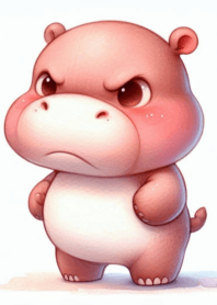 Moo Dong little hippo round body n.19