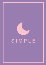 SIMPLE MOON [pink&purple]