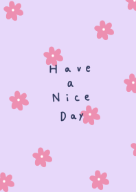 Pretty pink and purple flowers.