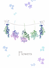 優しいボタニカルのガーランド・ホワイト