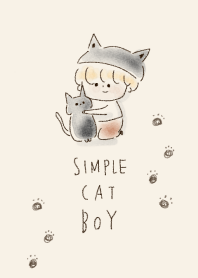 simple cat boy beige