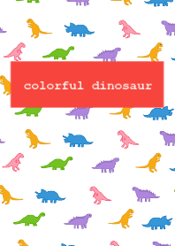 colorful dinosaur /red2