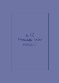 birthday color - September 12