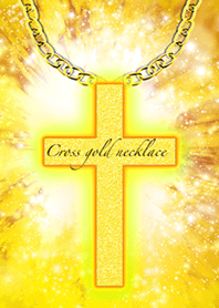 Cross gold necklace