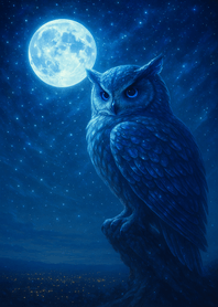 蒼夜の守り人 - フクロウと満月の着せ替え