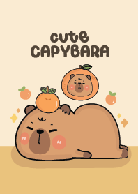 Capybara Orange Cute