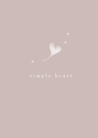 simple loose heart pink gray beige