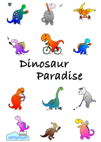 Dinosaur Paradise 14 White(Sport Theme)