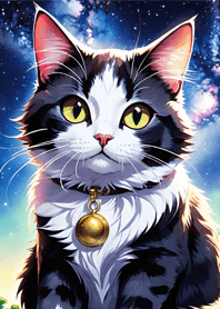 Night Moon Star Cat 934951