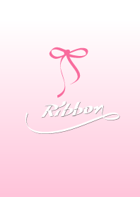 Pink satin ribbon