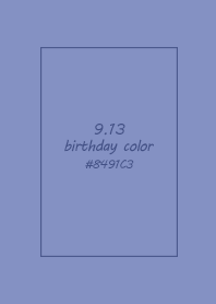 birthday color - September 13