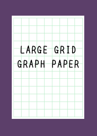 LARGE GREEN GRID GRAPH PAPER/DEEP PURPLE