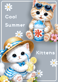 Cool Summer Kittens blue