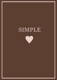 SIMPLE HEART =chocolate latte=