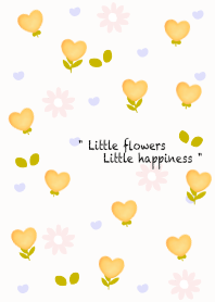 mini yellow heart flowers 14