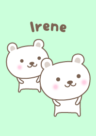 Irene 위한 귀여운 곰의 테마