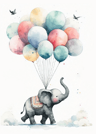 Elephant's Balloons and Hot Air Balloon