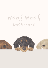 Woof Woof - Dachshund - BEIGE