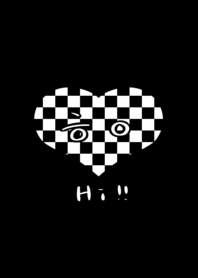 白黒でガールクラッシュな韓国語着せ替え:)