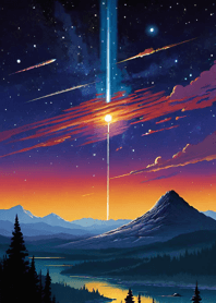 Bright Moon and Dawn 430e08