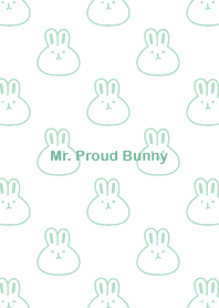 Mr. Proud Bunny - Mint green
