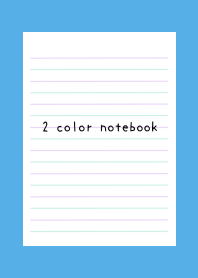 2 COLOR NOTEBOOK-PURPLE&GREEN-BLUE