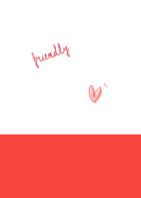 Friendly white red