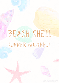 BEACH SHELL SUMMER COLORFUL