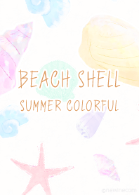 ビーチ シェル サマー カラフル #pop