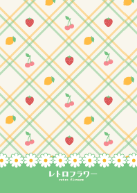 Retro Flowers -green-