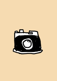 Hand Drawn Fashionable Camera Icon Line Theme Line Store