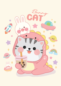 แมวไดโน & บันนี่ : ชมพูเลิฟ
