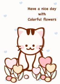 Pastel heart flowers 5