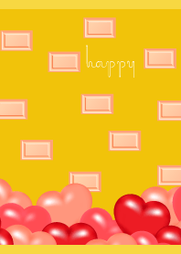 chocolate feeling on yellow