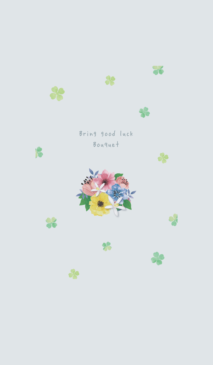 Bring good luck Bouquet -pale blue-*