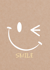 Smile + Kraft paper