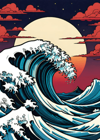 Mountain, Sea, and Moonlit Night Cd5108