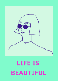 LIFE IS BEAUTIFUL =mint pink=