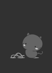 cat staring -2 -black