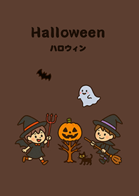 Cute Magical Halloween(dark brown)