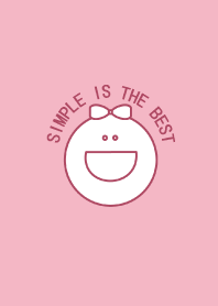 Simple is the Best 30(pastelpink smiley)